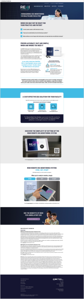 1.0 Healthcare Facility Use desktop UI